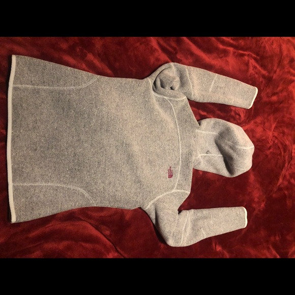 Womens Small 36 The North Face Grey woven wool and merlot lined polyester jacket - Picture 6 of 10